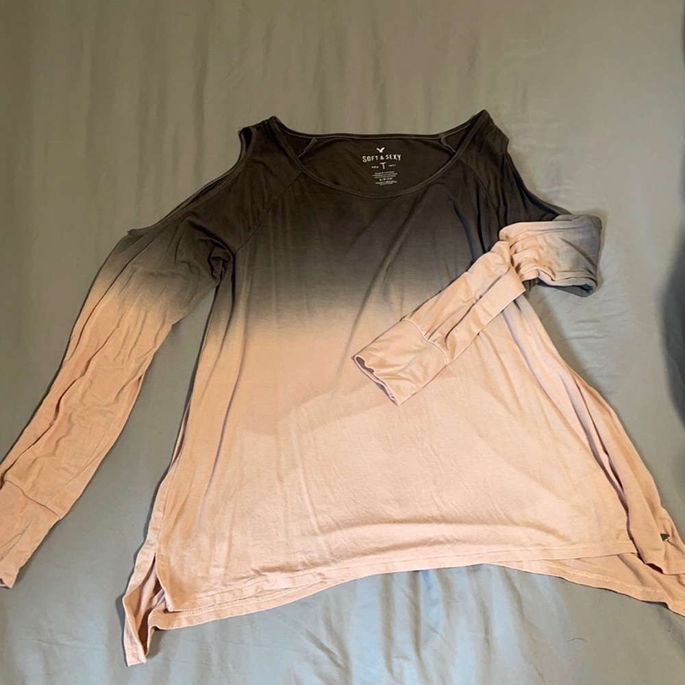 Ombré Long Sleeve Tee